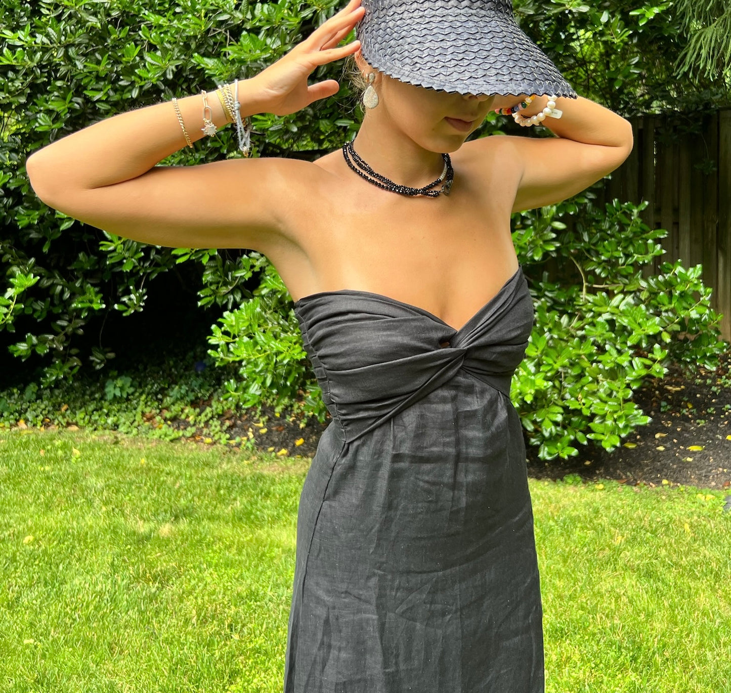 Black Strapless dress