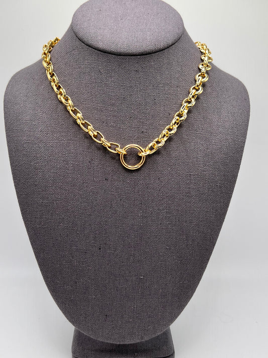 Heavy chain, spring clasp
